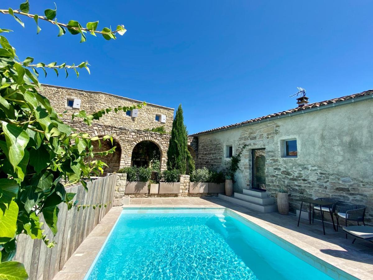La Maison Des Vendangeurs - Table D'Hotes Le Soir Du Jeudi Au Dimanche- Jacuzzi - Balneo Spa - Acces Piscine Pour Toutes Les Chambres Sauf Studio Coquet- Piscine De Mai A Mi-Octobre Martignargues Exteriör bild